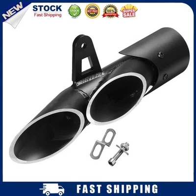 Motorcycle Dual Outlet Exhaust Muffler Tail Pipe For Yamaha YZF-R6 &Suzuki GSX-R - Image 1 of 4