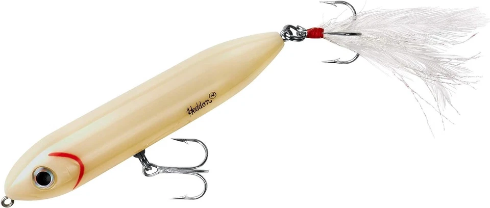 Heddon X9236F14 Super Spook Jr 1/2 Oz Bone FW Topwater Fishing Lure