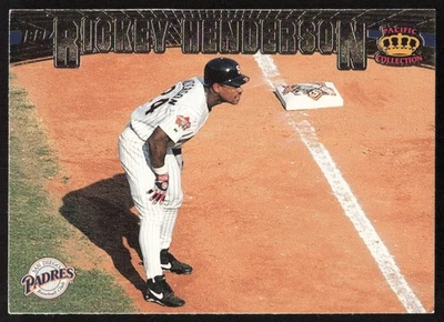 1997 Pacific Crown Collection Rickey Henderson Card #426 - San Diego Padres - Image 1 of 2