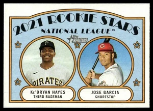 2021 Topps Heritage #97 #98 - Ke'Bryan Hayes RC - Lot of 2 - Picture 1 of 4