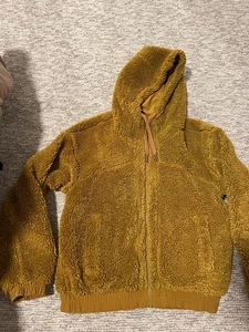 NEW Women Lululemon Reversible Fleece Jacket Hooded Gold Spice  10 - Picture 1 of 3