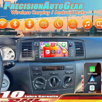 64G Carplay Für Toyota Corolla 1990-07 Autoradio Android 14 GPS NAVI WIFI BT RDS - Bild 1 von 4