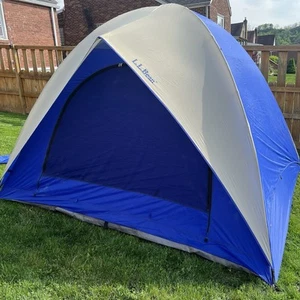 L.L.Bean Dome 6 Person Tent Easy Up Sturdy Poles 3 Season Rainfly Stakes 8’x9.5’ - Picture 1 of 17