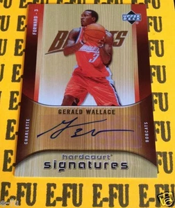 2005-06 UD Hardcourt Signatures GERALD WALLACE Autografo # HS-GW Certificato Auto - Foto 1 di 1