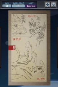 Topps Star Wars Card Trader 2019 Global Art Sumi-e Triptych Meld Award 59cc - Picture 1 of 2