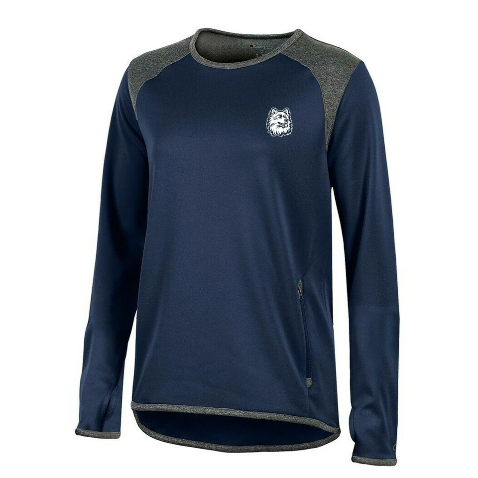 UConn Huskies NCAA Champion Women's (Marine Navy) Athletic Tech Performance Crew - Image 1 of 1