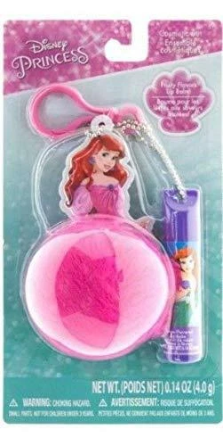 Townley Disney Princess Ariel Lip Balm & Fluffy Keychain Set Foto 1 de 1