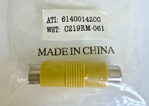 ATI 8-Pin S-VIDEO Male to RCA Female Composite Video Adapter P/N: 6140014200 - Picture 1 of 4