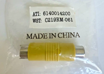 ATI 8-Pin S-VIDEO Male to RCA Female Composite Video Adapter P/N: 6140014200 - Image 1 of 4