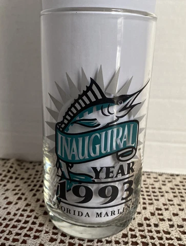 Vintage 1993 Florida Marlins Inaugural Year 1993 MLB Baseball Chevron Glass Cover