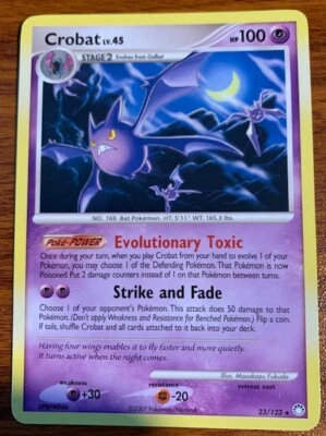 2007 Pokemon DP Mystery Treasures Crobat #23/123-Used Free Shipping - Image 1 of 2
