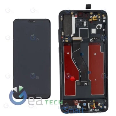 DISPLAY LCD HUAWEI P20 PRO CLT-L09 CLT-L29 SCHERMO ORIGINALE RIGENERATO + FRAME - Immagine 1 di 3