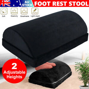 Foot Rest Stool Foot Pad Pillow Office Home Computer Cushion Under Desk Black