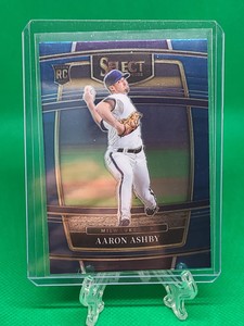 2022 Select Aaron Ashby RC Rookie Milwaukee Brewers Concourse Level Blue No. 10