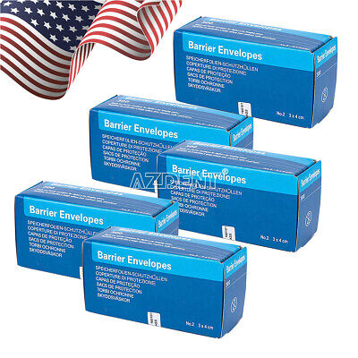 300PCS/pack Dental Digital X-Ray ScanX Barrier Envelopes No.2 F Phosphor Plate • 196.44$