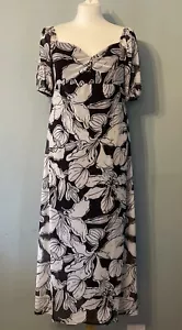 PRINCIPLES Black Floral Mesh Sweetheart Dress Size 14 (New With Tag) - Picture 1 of 7