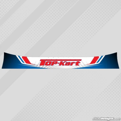 JAKEDESIGNS TOP-KART-STIL HELMVISIER AUFKLEBER/STREIFEN - KARTING