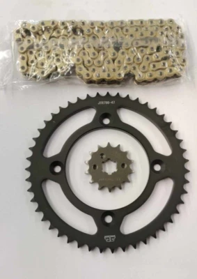 Kit de piñón Yamaha YZ80 Jt 1993 a 2001 14/47 y cadena HD dorada Foto 1 de 3