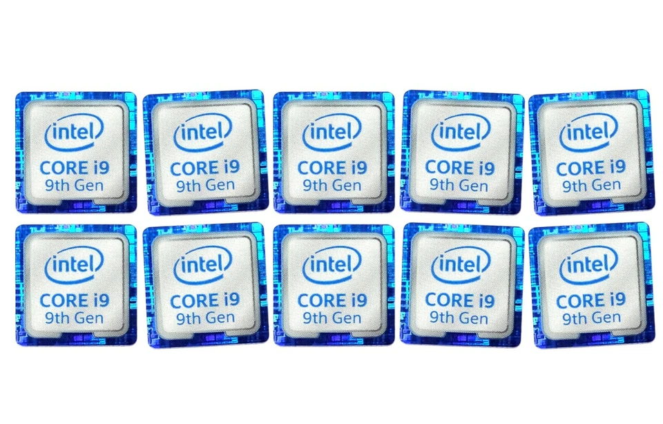 10 PCS Sticker for CORE i9 inside Skylake Case Badge Logo Decal 18mm x 18mm - Image 1 of 1