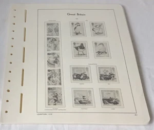 GREAT BRITAIN LIGHTHOUSE GREAT BRITAIN 1989-95 ILLUSTRATED STAMP ALBUM PAGES - Picture 1 of 5