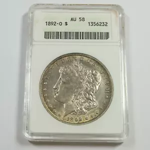 1892 O ANACS AU58 - Silver Morgan Dollar $1 US Coin #52726A - Picture 1 of 2
