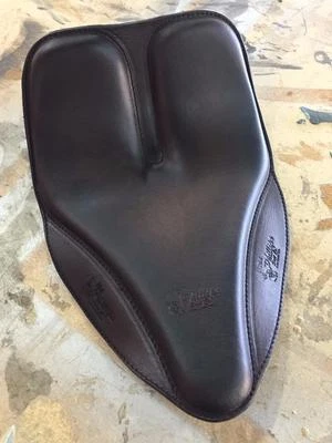 Boardtrack Leather Spring Solo Motorcycle Seat Sportster Dyna Harley Davidson - Image 1 of 4