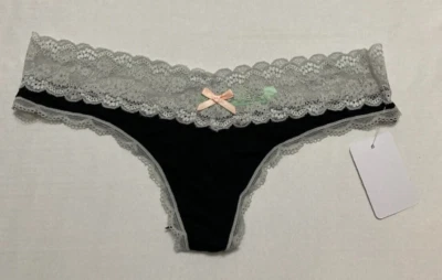 Tanga Bragas Honeydew Negro M Foto 1 de 3