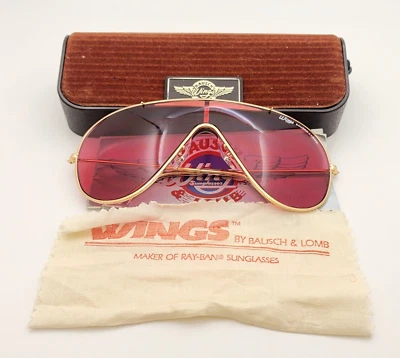 Винтажные B&L Ray Ban Bausch & Lomb Покрытые Розовым/Розовым Золотом Крылья с Чехлом и Документами - Изображение 1 из 4