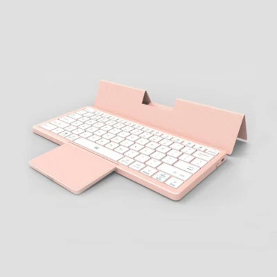 Wireless Bluetooth keyboard ultrathin Supportable touchpad Rechargeable Portable - Image 1 of 4