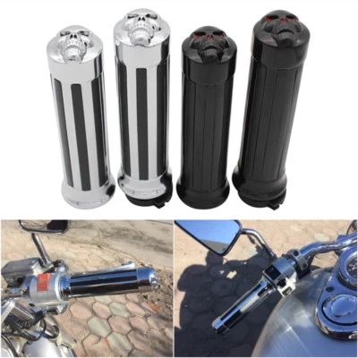 1" 25mm Handle Bar Hand Grips For Harley Sportster 883 Road King Softail Custom - Image 1 of 3