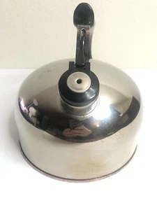Paul Revere Ware fischietto teiera bollitore fondo rame 1801 CU02 I vintage - Foto 1 di 12
