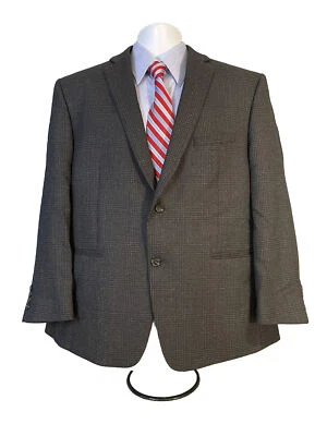 Joseph Abboud  Blazer Mens 44S 100% Wool Sport Coat Black - Imagem 1 de 4