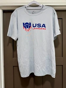 NWOT Official USA Lacrosse Nike Dri-Fit T-Shirt - Children's XL - Picture 1 of 3