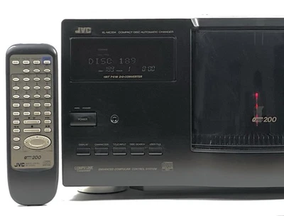 JVC 200-Disc CD Changer Player XL-MC334BK WITH REMOTE & Power Cable - WORKS - Image 1 of 4