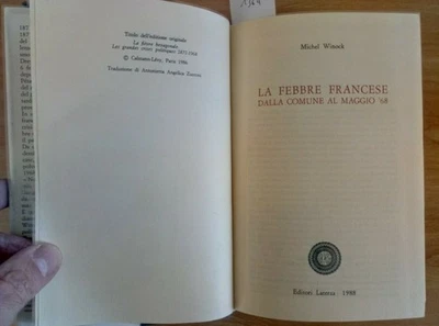 La Fiebre Francesa De La Comuna Al Mayo '68 - Winock - 1988 - Laterza (1 - Imagen 1 de 2