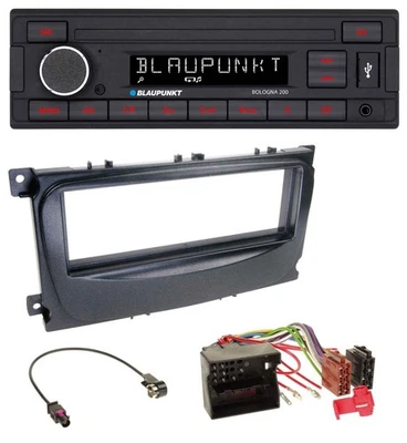 Blaupunkt MP3 AUX USB 1DIN Autoradio für Ford Focus C-Max Galaxy ab 2007 schwarz - Bild 1 von 4