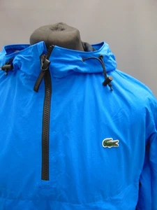 Lacoste Unisex 1/4 Zip Pullover Windbreaker Coat Nattier Blue BNWT - Picture 1 of 6