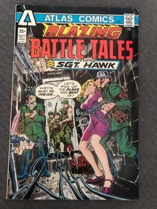Blazing Battle Tales - Atlas Comics - # 1 - July, 1975 - Featuring Sgt. Hawk - Picture 1 of 9