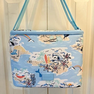 Neu mit Etikett Vera Bradley Kühlbox Beach Treasures NEU isolierte Brotzeittasche blau Pool - Bild 1 von 13