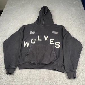 Darc Sport Hoodie Mens Small Black Wolves Cotton Pullover Gym Bodybuilding - Picture 1 of 11