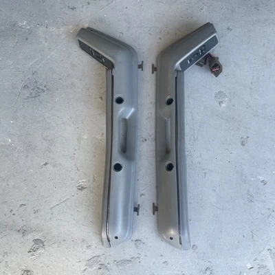 87-93 Ford Mustang Smoke Grey Door Armrests Door Panel Pull Handles OEM GT LX - Image 1 of 4