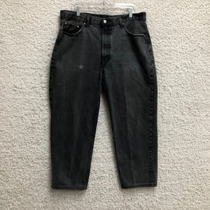 Jeans Levis 550 40x30 (se adapta a 40x28) para hombre negros calce relajado denim cónico lavado oscuro - Imagen 1 de 12