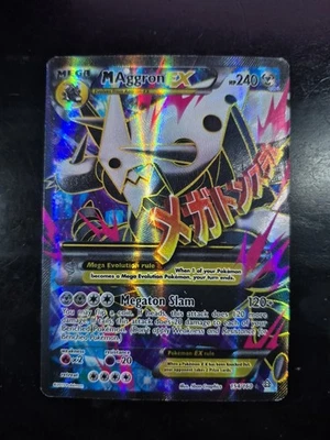 Mega Aggron EX - 154/160 - MAggron EX Pokemon Primal Clash XY Full Art  MP - Image 1 of 2