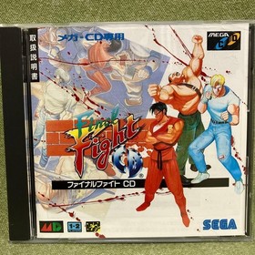 Final Fight CD Sega Mega-CD Japan Version CAPCOM 1993 Near Mint w/ Manual
