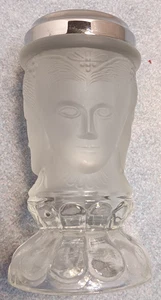 Vtg LG Wright Satin Frosted Glass 3 Faces Sugar Shaker - Picture 1 of 11