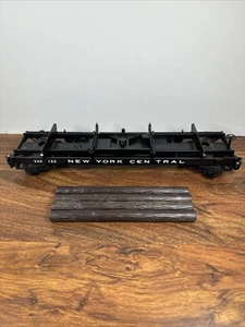 K-Line 336155 NYC Operating Log Dump Car w/ 4 Logs O/027 ga. wks/ Lionel 2005 - Picture 1 of 7