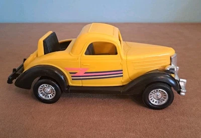 Vintage Strombecker 1936 Ford Coupe Car Yellow 6.5 Inch - Image 1 of 4
