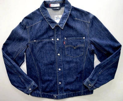 vintage Mens LEVIS ENGINEERED 70100 0835 Denim JACKET size M Trucker coat biker - Image 1 of 4