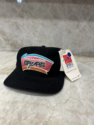 De colección San Antonio Spurs Deportes Especialidades Raro Fiesta Logo Correa Sombrero Foto 1 de 4
