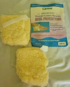 Protectores de talón de piel de oveja sintética premium Sheepette MEW - Imagen 1 de 1